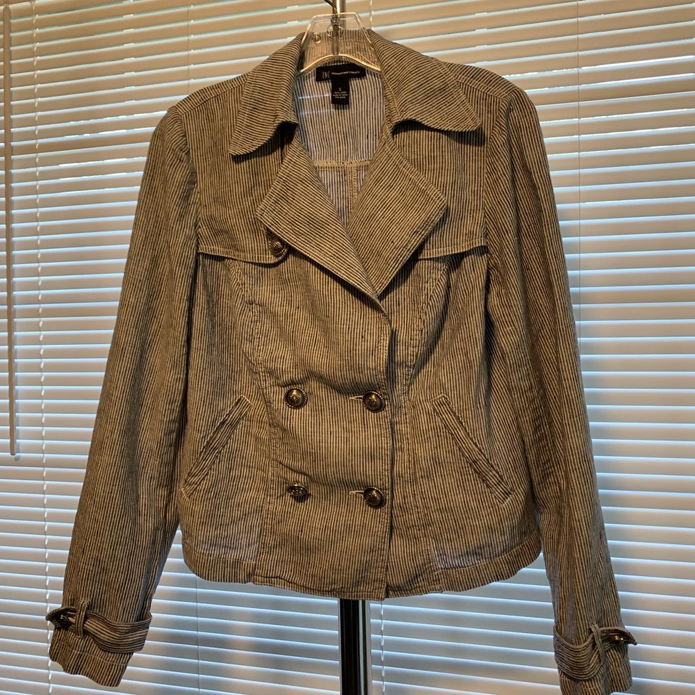 INC International Concepts pinstripe blazer